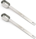 2PCS 1tsp Single Measuring Spoon, Stainless Steel Long Handle Individual by BERYLER