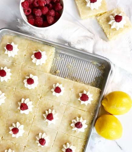 USA Pan Bakeware Nonstick Half Sheet Pan,Baking Sheet,Aluminized Steel,(Pack of 2)