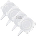 LELE LIFE 4 Pack Same Size Silicone Stretch Lids, Thicker Reusable Sturdy by LELE+LIFE