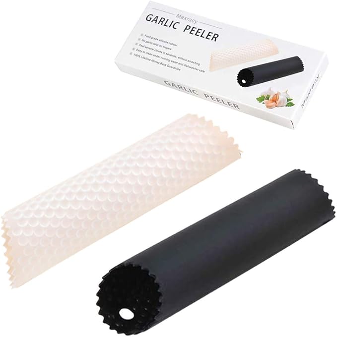 2 Set Silicone Garlic Peeler Easy Roller Tube Useful Garlic Odorfree Kitchen by MaxracyInc