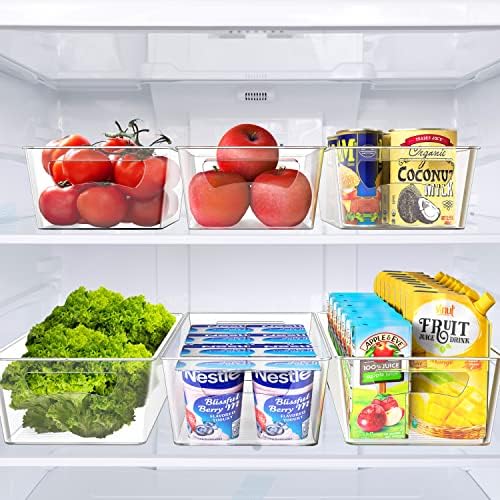 Simple Houseware Pantry Bins Storage Organizer, 8 Packs, (4M/4L)