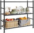 SONGMICS 3-Tier Storage Rack, Steel Wire Shelving Unit, Easy Assembly