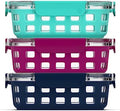 Ello Duraglass 3.4 Cup Glass Meal Prep Containers, 6 Pc, 3 Pack,Mixed Berry
