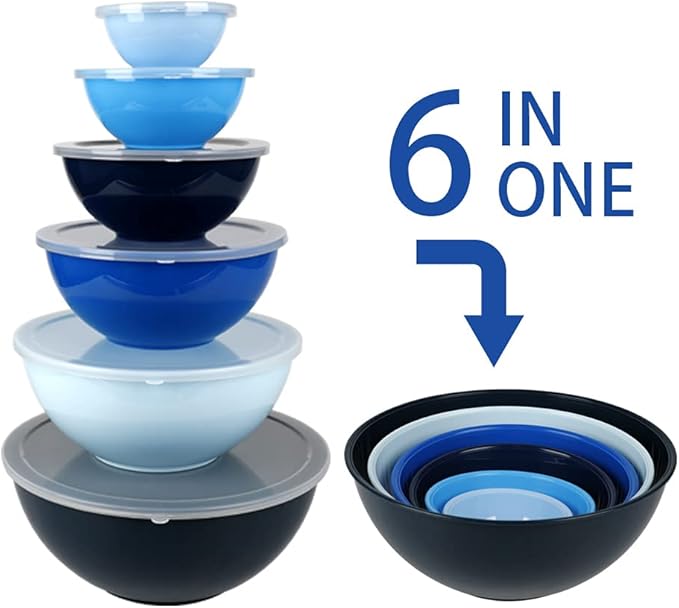 BoxedHome BPA Free Plastic Round Mixing Bowl - Image 3