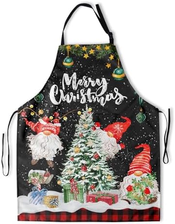Giwawa Apron Unisex Resistant 33 x 28 inches with 2 Pockets Cooking Kitchen Aprons Suitable for BBQ Grill Drawing Haircut