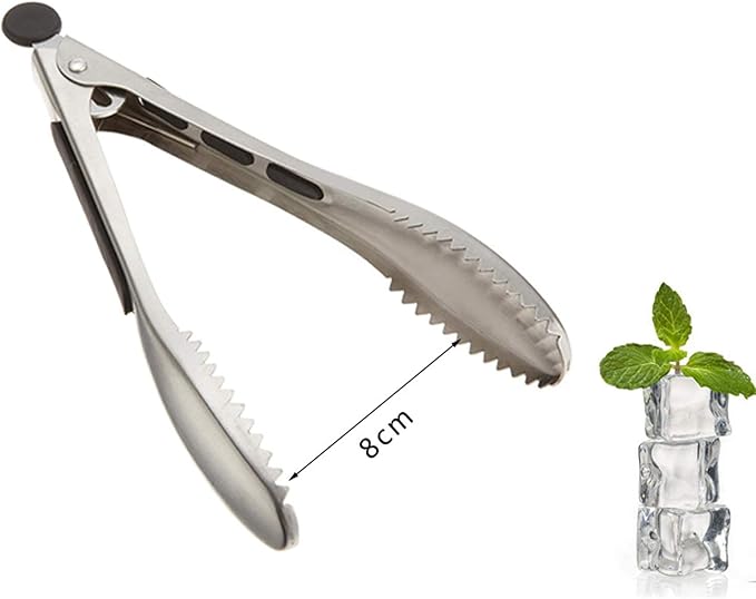 Stainless Steel Kitchen Tongs 2-Piece Set, 8.8-Inch Food Tongs, High - Image 3