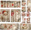 13 Pcs Christmas Kitchen Set Towels Mats Potholders Oven Mitts