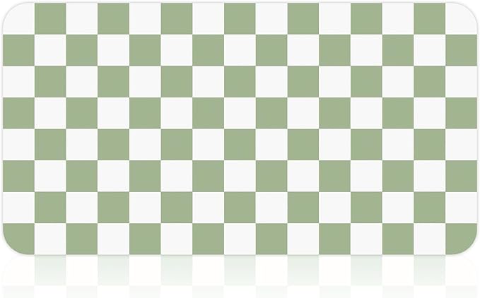 17" x 32" Checkered Dish Drying Mat - Image 9