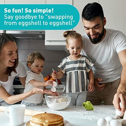 Peleg Design Egg Separator for Raw Eggs – Silicone Egg Yolk and White Separator, Funny Frog Design – Cute Kitchen Tool Gadget for Cooking/Baking