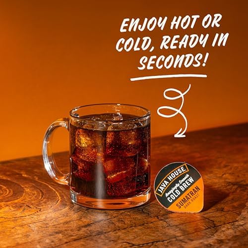 Java House Cold Brew Coffee Concentrate Single Serve Liquid Pods, Sumatran, 1.35 Fl Oz (Pack of 48)