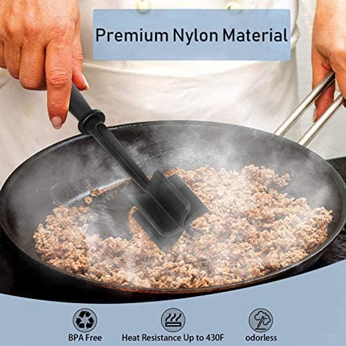 2 Pack Meat Chopper Ground Beef Masher Tool for Hamburger