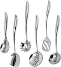 VALESKA 6PCS Stainless Steel Cooking Utensils Set, Metal Kitchen Utensils Set by VALESKA