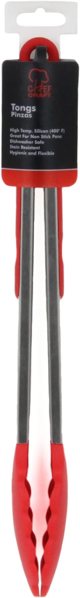 Chef Craft Premium Silicone Tongs, 12 inch - Image 2