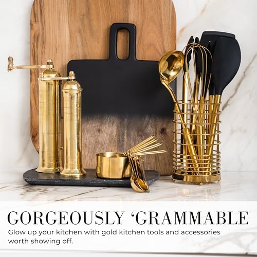 Styled Settings Gold Measuring Cups and Spoons Set, 8-Piece