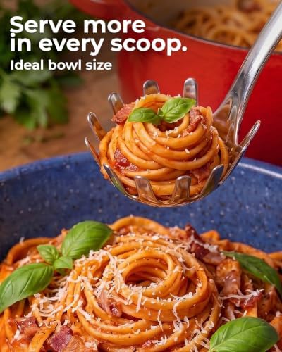 Zulay Kitchen Stainless Steel Pasta Spoon