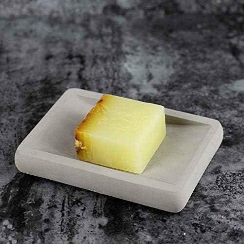 Nicole Concrete Soap Dish Silicone Mold Handmade Cement Mould with Drain Holes