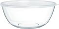 4.7 Qt Extra Large Glass Mixing Bowls Clear Glass Salad Cooking Bowls by Quald
