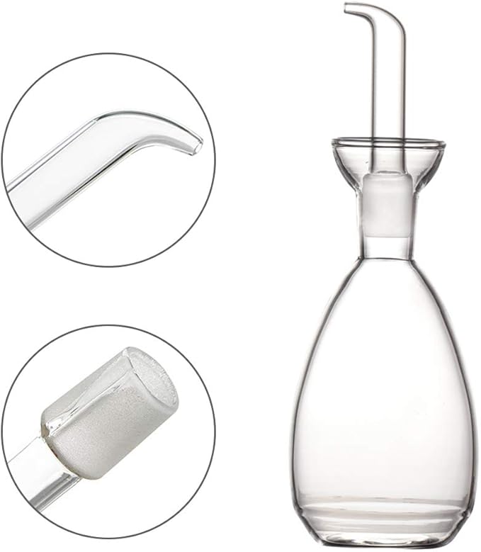 Affogato Glass Oil Bottle with Spout, Olive Oil Dispenser Vinegar Drizzler - Image 2