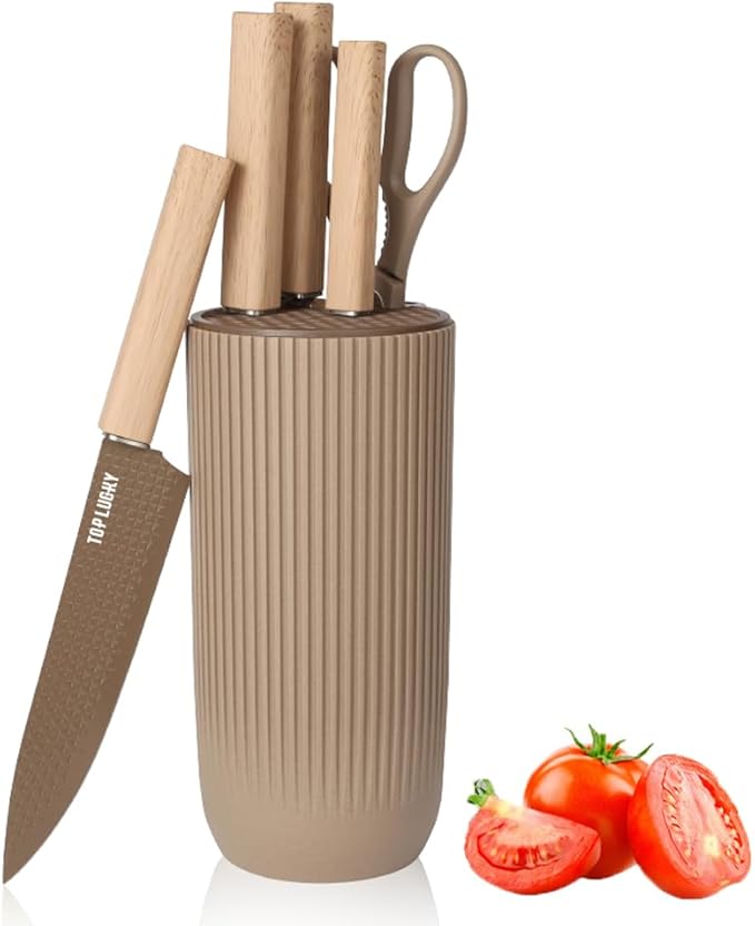 Knife Set, Wiztoynia 6-Piece Coffee Kitchen Knife Set by Wiztoynia