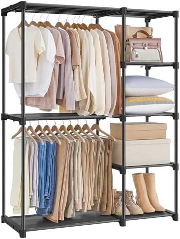 SONGMICS Portable Closet, Freestanding Closet Organizer, Clothes Rack