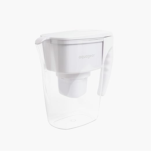 Aquagear Water Filter Pitcher – Lead, Microplastics Filter, 10 Cup, 120 Gallon - Image 2
