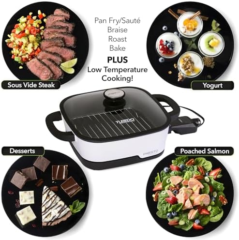Presto 07118 Tuxedo Digital Precision Skillet Multi-Cooker