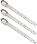 3PCS 1/2tsp Single Measuring Spoon, Stainless Steel Long Handle Individual by BERYLER