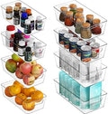 Simple Houseware Pantry Bins Storage Organizer, 8 Packs, (4M/4L)