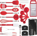 Kitchen Utensils Set 35 PCS Cooking Utensils Set, Nonstick and Heat Resistant Nylon Stainless Steel Silicone Spatula Set - Kitchen Gadgets Home Essentials Kitchen Accessories, Apartment Must Haves
