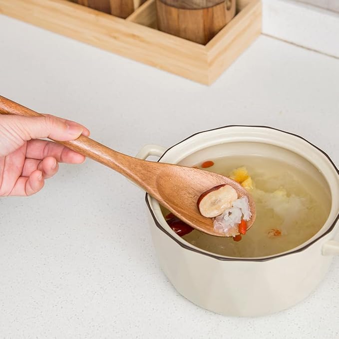 Delicate Wooden Utensils For Cooking, Wood Kitchen Utensils Cooking Tools - Image 7