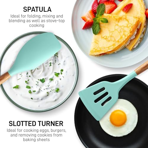 Zulay Kitchen 5 Piece Silicone Utensil Set