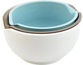 Set of 3 Mixing Bowls with Pour Spout-Nesting Design Saves Space by Cheeren