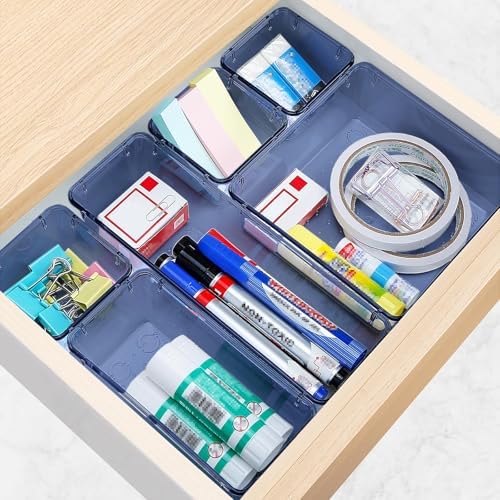 25 PCS Drawer Organizer Set, 5 Size Bathroom and kitchen organizer Trays