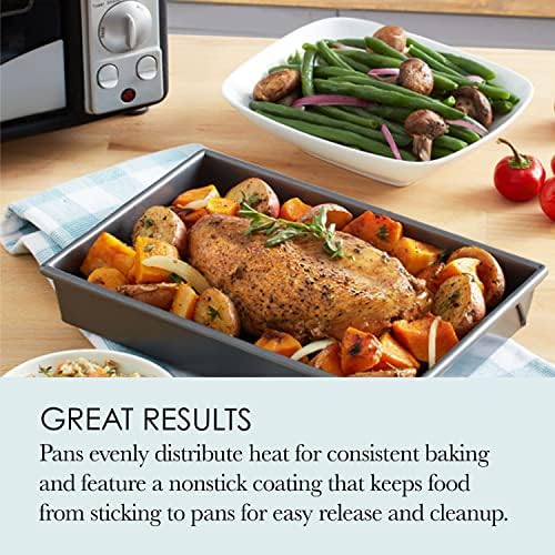 Chicago Metallic 4-Piece Toaster Oven Bakeware Set