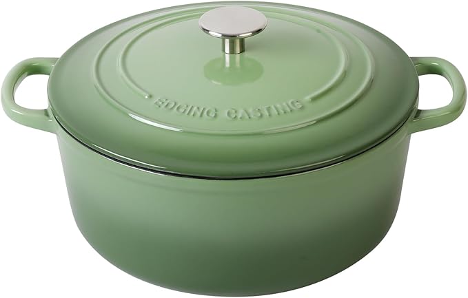 EDGING CASTING Enameled Cast Iron Dutch Oven Pot by EDGINGCOOKWARE