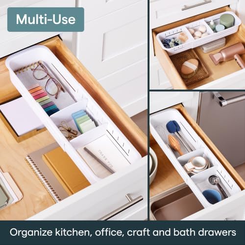 YouCopia DrawerFit Sliding Drawer Sorter, Adjustable Drawer Organizer, Sorter (Pack of 6)