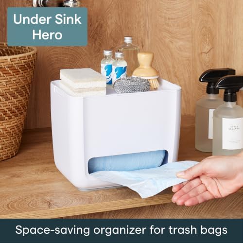 YouCopia SinkSuite Trash Bag Dispenser, Garbage Bag Holder, Top Lid Storage