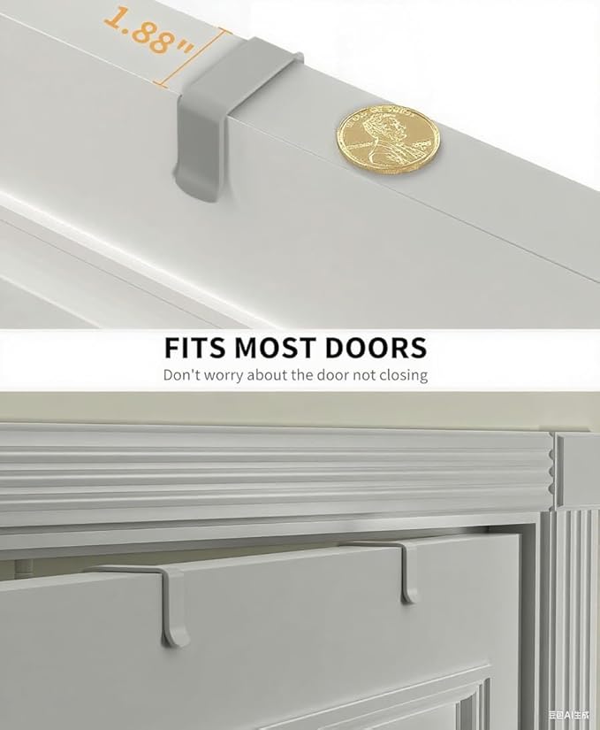 Moforoco Grey 9-Tier Over The Door Pantry Organizer, Pantry Organization and - Image 3