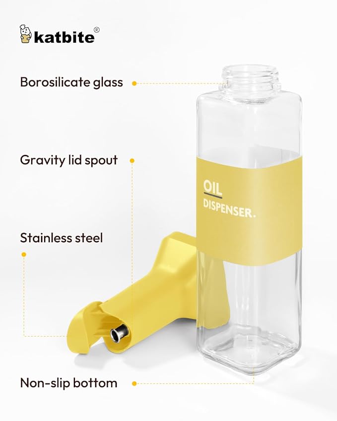 katbite 16oz Glass Olive Oil Dispenser Bottle - Image 5
