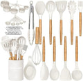 Umite Chef Kitchen Cooking Utensils Set, Cream White, 33 pcs