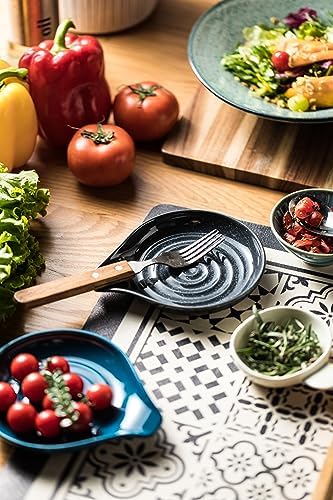 LAUCHUH Spoon Rest, Ceramic Spoon Holder for Stove Top Large Spatula Rest