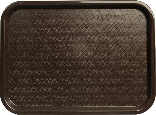 Carlisle FoodService Products CT121669 Café Standard Cafeteria / Fast Food Tray, 12" x 16", Chocolate