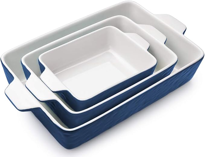 Casserole Dishes for Oven, Ceramic Baking Dishes, Lasagna Pan by Krokori