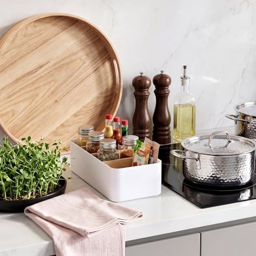 2 Pack Seasoning Packet Organizer Spice Storage Organizer, White