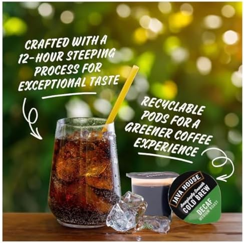 Java House Cold Brew Coffee Concentrate, Decaf, 1.35 Fl Oz