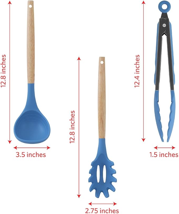 Glad Silicone Kitchen Utensils Set, and Spaghetti Server - Image 5