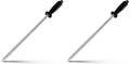Professional Carbon Steel Black Knife Sharpening Steel by ALLWIN-HOUSEWARE