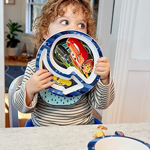 The First Years Disney/Pixar Cars Dinnerware Set - Toddler Plates and Toddler Utensils - 4 Count