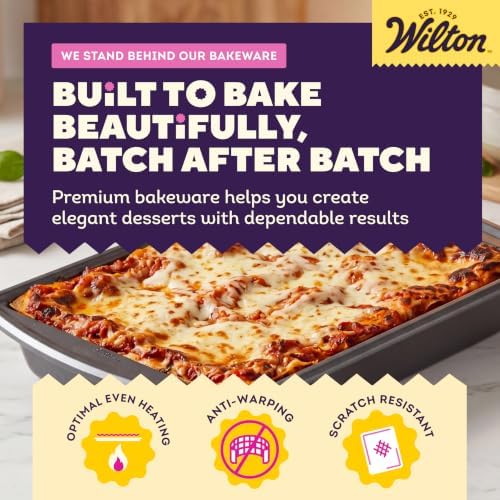 Wilton Platinum Non-Stick Oblong Baking Pan, Made Without PFAS, 13 x 9 in