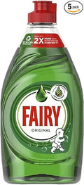 Fairy Clean and Fresh Original Washing Up Liquid 320 ml Each (Pack of 5)